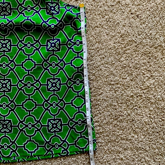 NWOT- Vibrant Tie Neck Blouse - Picture 7 of 7